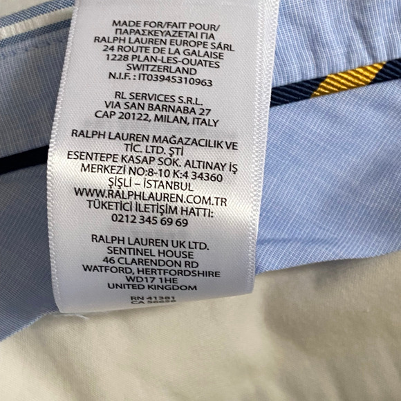 Polo Ralph Lauren Pants Men's 38x30 Seersucker Dress Pants Blue & White NEW - Picture 13 of 16